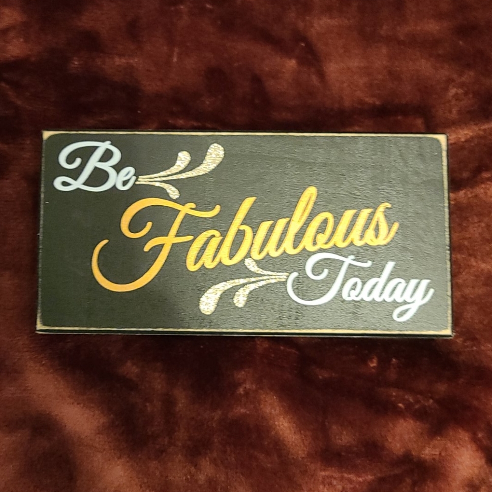 Wooden decorative sign